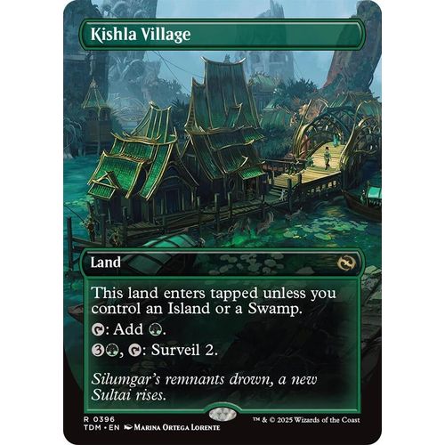 Kishla Village (Borderless) (396) (Tarkir: Dragonstorm) - PokéBox Australia