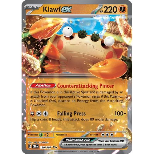 Klawf ex (120/197) [SV03: Obsidian Flames] - PokéBox Australia