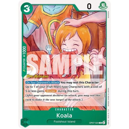 Koala (OP07 - 024) [500 Years in the Future Pre - Release Cards] - PokéBox Australia