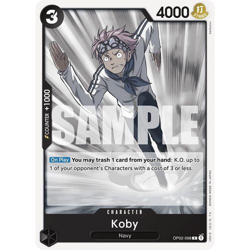 Koby (OP02 - 098) [Starter Deck 19: BLACK Smoker] - PokéBox Australia
