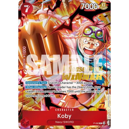 Koby (OP12 Release Event Winner) (P - 092) (One Piece Promotion Cards) - PokéBox Australia