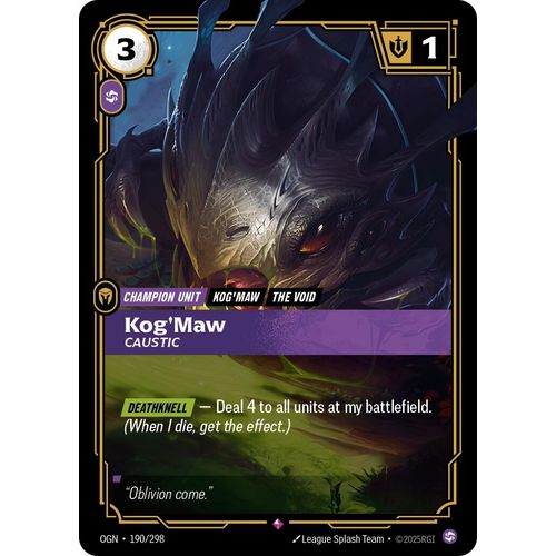 Kog'Maw - Caustic (190/298) (Origins) - PokéBox Australia