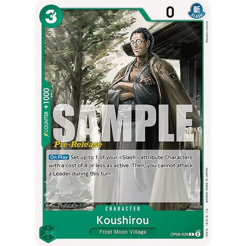 Koushirou (OP06 - 026) [Wings of the Captain Pre - Release Cards] - PokéBox Australia