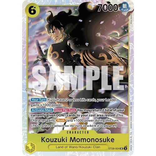 Kouzuki Momonosuke (ST28 - 004) [Starter Deck 28: GREEN/YELLOW Yamato] - PokéBox Australia