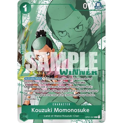 Kouzuki Momonosuke (Winner Pack Vol. 7) (OP01 - 041) [One Piece Promotion Cards] - PokéBox Australia