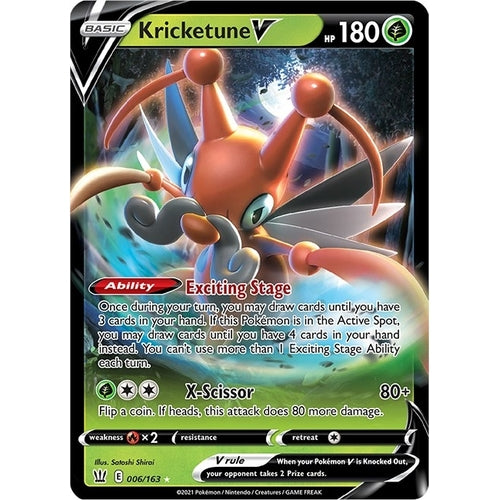Kricketune V (006/163) (SWSH05: Battle Styles) - PokéBox Australia
