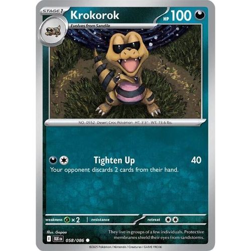 Krokorok (058/086) (SV: Black Bolt) - PokéBox Australia