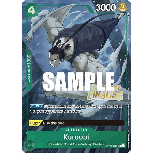 Kuroobi (Offline Regional 2023) [Finalist] (OP03 - 026) [One Piece Promotion Cards] - PokéBox Australia