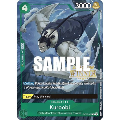 Kuroobi (Offline Regional 2023) [Winner] (OP03 - 026) [One Piece Promotion Cards] - PokéBox Australia