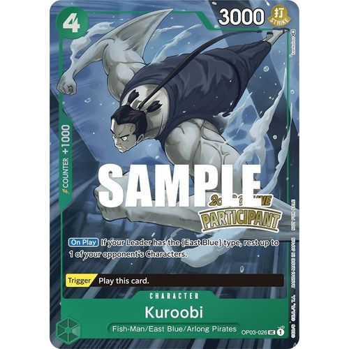Kuroobi (Online Regional 2023) [Participant] (OP03 - 026) [One Piece Promotion Cards] - PokéBox Australia