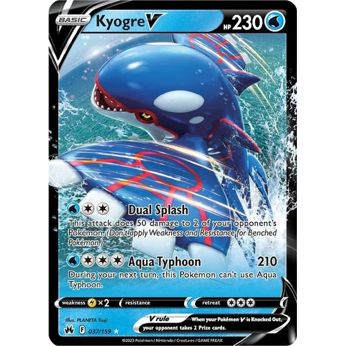 Kyogre V (037/159) (Crown Zenith) - PokéBox Australia