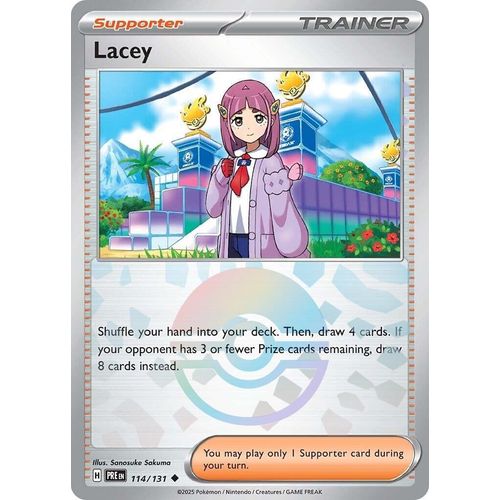 Lacey - 114/131 (Poke Ball Pattern) (114/131) [SV: Prismatic Evolutions] - PokéBox Australia
