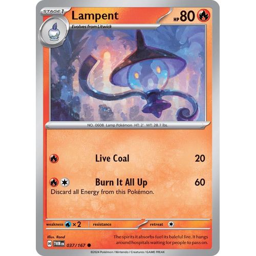 Lampent (037/167) [SV06: Twilight Masquerade] - PokéBox Australia