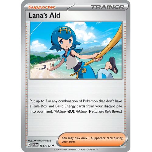 Lana's Aid (155/167) [SV06: Twilight Masquerade] - PokéBox Australia