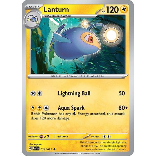 Lanturn (021/091) [SV: Paldean Fates] - PokéBox Australia