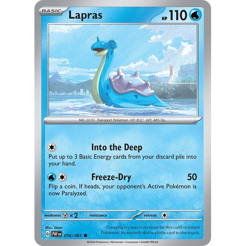 Lapras (016/091) [SV: Paldean Fates] - PokéBox Australia