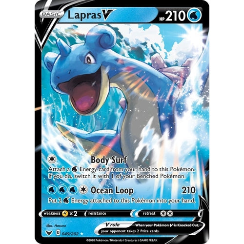 Lapras V (049/202) (SWSH01: Sword & Shield Base Set) - PokéBox Australia