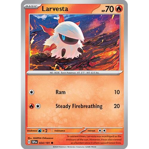 Larvesta (024/191) [SV08: Surging Sparks] - PokéBox Australia