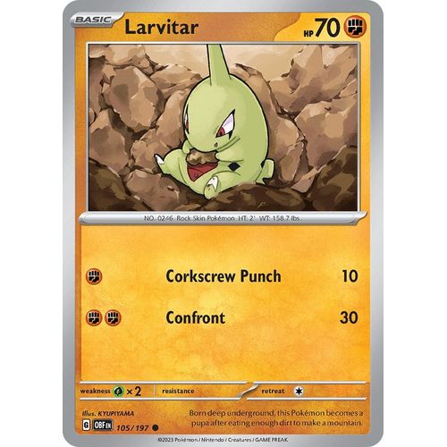 Larvitar (105/197) [SV03: Obsidian Flames] - PokéBox Australia