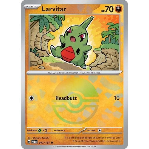 Larvitar (Poke Ball Pattern) (047/131) [SV: Prismatic Evolutions] - PokéBox Australia