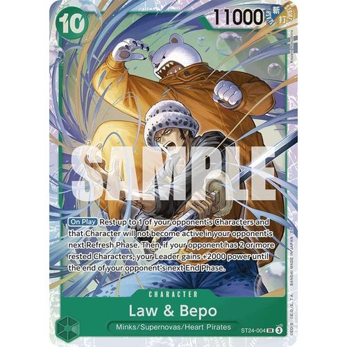 Law & Bepo (ST24 - 004) [Starter Deck 24: GREEN Jewelry Bonney] - PokéBox Australia