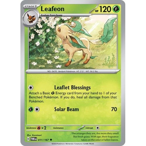 Leafeon (011/167) [SV06: Twilight Masquerade] - PokéBox Australia