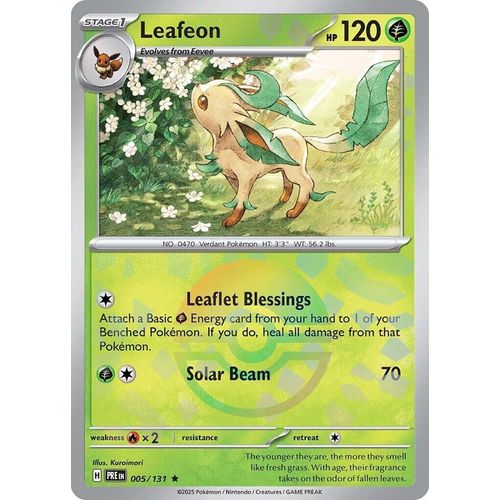 Leafeon (Poke Ball Pattern) (005/131) [SV: Prismatic Evolutions] - PokéBox Australia