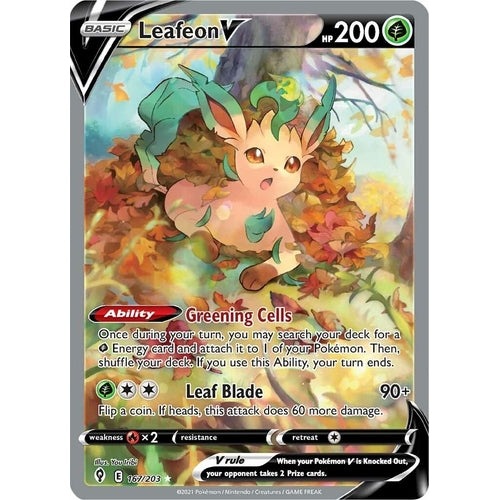 Leafeon V (Alternate Full Art) (167/203) (SWSH07: Evolving Skies) - PokéBox Australia