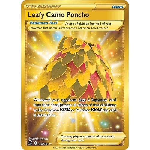 Leafy Camo Poncho (Secret) (214/195) (SWSH12: Silver Tempest) - PokéBox Australia