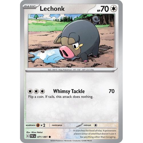 Lechonk (071/091) [SV: Paldean Fates] - PokéBox Australia