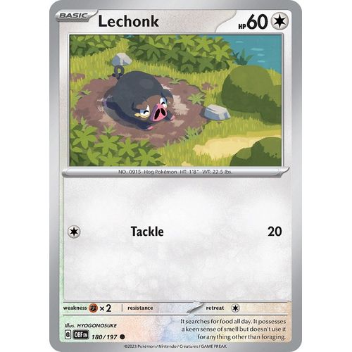 Lechonk (180/197) [SV03: Obsidian Flames] - PokéBox Australia