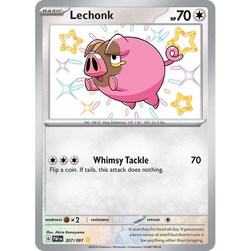 Lechonk (207/091) [SV: Paldean Fates] - PokéBox Australia