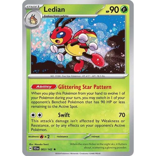 Ledian (003/142) [SV07: Stellar Crown] - PokéBox Australia