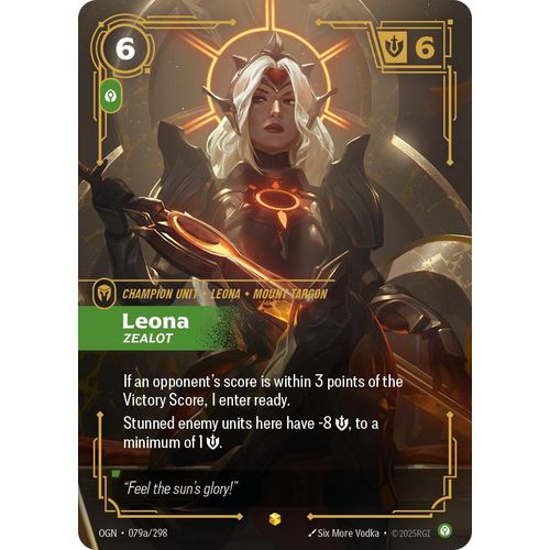 Leona - Zealot (Alternate Art) (079a/298) (Origins) - PokéBox Australia