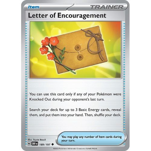 Letter of Encouragement (189/197) [SV03: Obsidian Flames] - PokéBox Australia