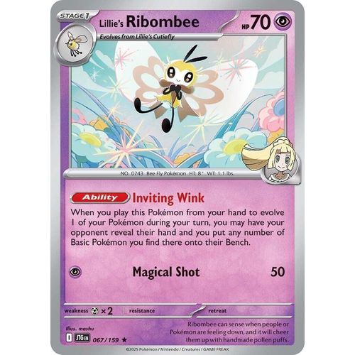 Lillie's Ribombee (067/159) (SV09: Journey Together) - PokéBox Australia