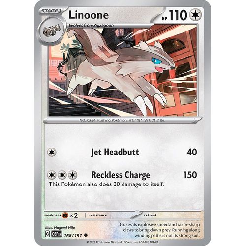 Linoone (168/197) [SV03: Obsidian Flames] - PokéBox Australia