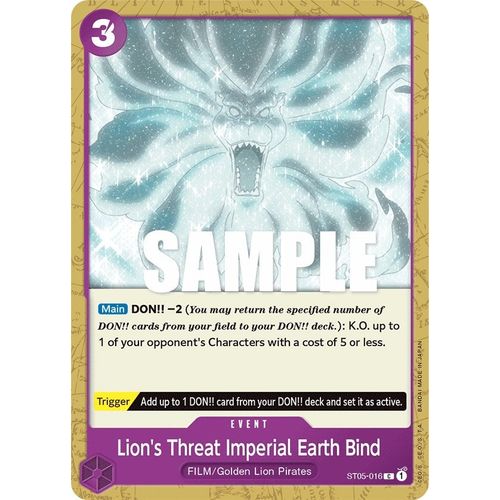Lion's Threat Imperial Earth Bind (ST05 - 016) [Starter Deck 5: Film Edition] - PokéBox Australia