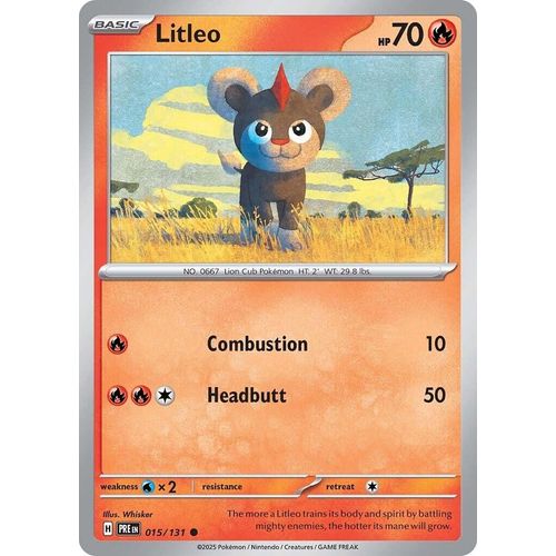Litleo (015/131) [SV: Prismatic Evolutions] - PokéBox Australia