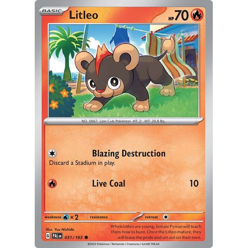 Litleo (031/193) [SV02: Paldea Evolved] - PokéBox Australia
