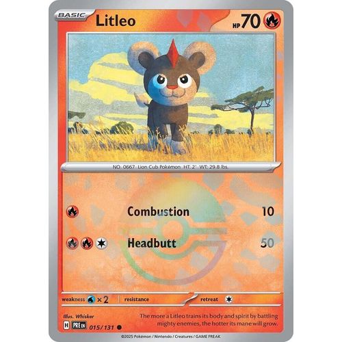 Litleo (Poke Ball Pattern) (015/131) [SV: Prismatic Evolutions] - PokéBox Australia