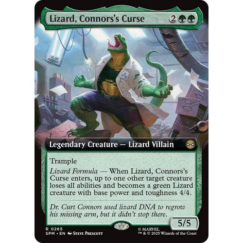 Lizard, Connors's Curse (Extended Art) (265) (Marvel's Spider - Man) - PokéBox Australia