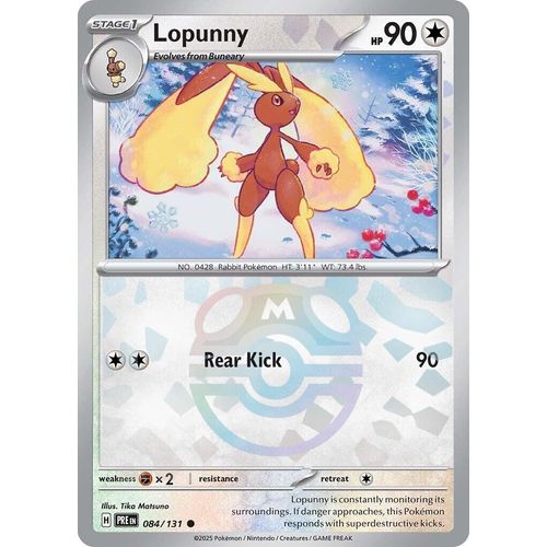 Lopunny (Master Ball Pattern) (084/131) [SV: Prismatic Evolutions] - PokéBox Australia