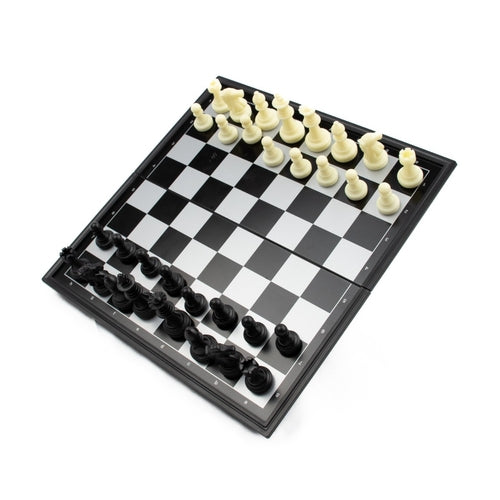 LPG Classics Plastic Magnetic Travel Chess Set - 20 cm Foldable Board - PokéBox Australia