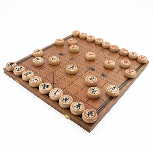 LPG Classics Wooden Chinese Chess Set - 36 cm Foldable Board - PokéBox Australia