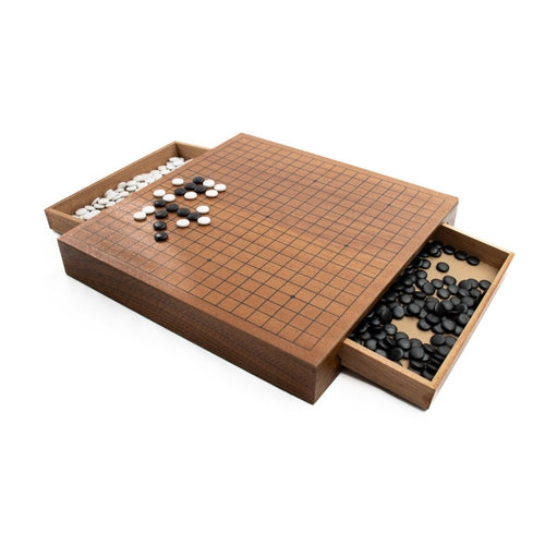 LPG Classics Wooden Weiqi / Go Set - 30 cm Board with Drawers - PokéBox Australia
