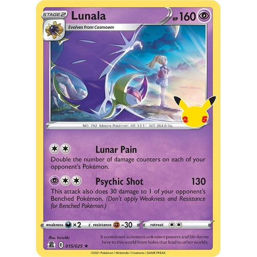 Lunala (015/025) (Celebrations) - PokéBox Australia