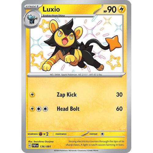 Luxio (136/091) [SV: Paldean Fates] - PokéBox Australia
