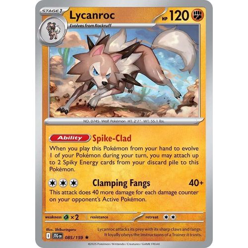 Lycanroc (085/159) (SV09: Journey Together) - PokéBox Australia
