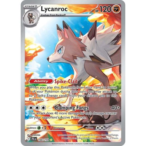 Lycanroc (166/159) (SV09: Journey Together) - PokéBox Australia